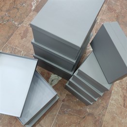 Grey Color 10 Pcs of Gift Boxes Set