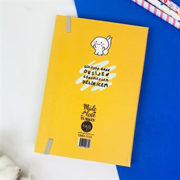Gülüşün Bana Oksijen Tasarımlı Lastikli Defter