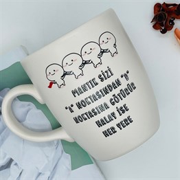Halay White Printed Mug