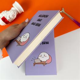 Halledicem Ama Hangi Birini Tasarımlı Kalın Kitap Görünümlü Defter Ve Bez Çanta