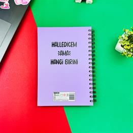 Halledicem Ama Hangi Birini Tasarımlı Spiralli Defter