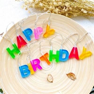 Happy Birthday Şerit Led Işık Toptan