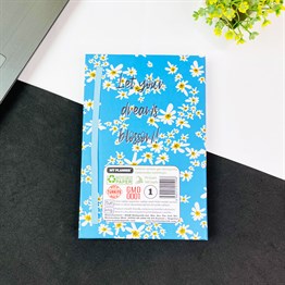 Hayallerin Çiçek Açsın Tasarımlı Lastikli Defter