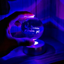 Hayallerinin Peşinde Git 3D LED Glass Globe 6 Different Models