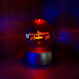 Hayallerinin Peşinde Git 3D LED Glass Globe 6 Different Models