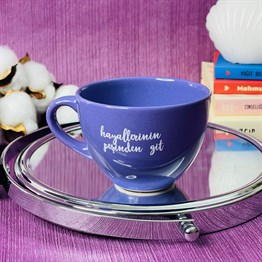 Hayallerinin Peşinden Git Purple Printed Cup
