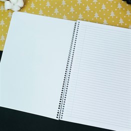 Hayallerinin Peşinden Git Tasarımlı Çizgili A4 Defter