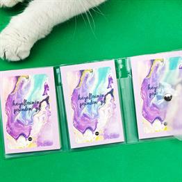 Hayallerinin Peşinden Git Tasarımlı Kalemli PP Mini Çanta Defter