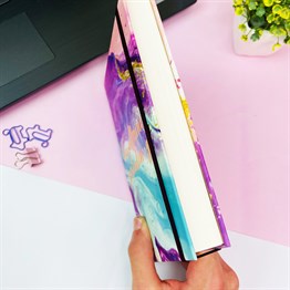 Hayallerinin Peşinden Git Tasarımlı Kalın Kitap Görünümlü Defter