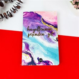 Hayallerinin Peşinden Git Tasarımlı Terzi Dikişli Defter