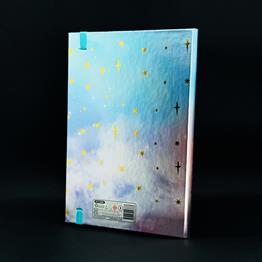 Hayallerinin Peşinden Git Tasarımlı Metal Kapaklı Lastikli Defter