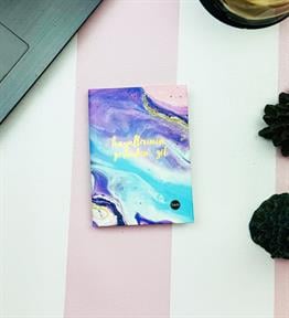 Hayallerinin Peşinden Git Tasarımlı Sert Kapaklı Mini Defter