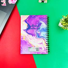 Hayallerinin Peşinden Git Tasarımlı Spiralli Defter