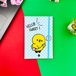 Hello Sweet Civciv Tasarımlı Lastikli Defter