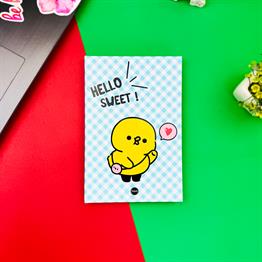 Hello Sweet Civciv Tasarımlı Lastikli Defter