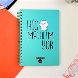 Hiç Mecaim Yok Tasarımlı Konuşan Ajanda 