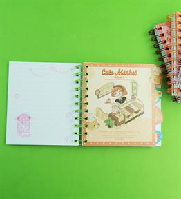 Hologram Kapaklı 4 Bölmeli 80 Yaprak Çizgili Defter x12
