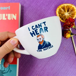 I Cant Hear The Haters White Printed Cup