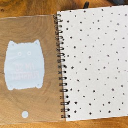 Im So Purrfect Tasarımlı Çanta Kapaklı Spiralli Defter