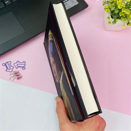 İnci Küpeli Kız Tasarımlı Kalın Kitap Görünümlü Defter
