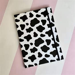 İnek Tasarımlı Lastikli Defter