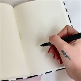 İnek Tasarımlı Lastikli Defter