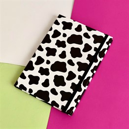 İnek Tasarımlı Lastikli Defter