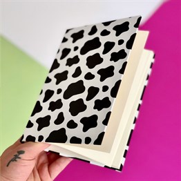 İnek Tasarımlı Lastikli Defter