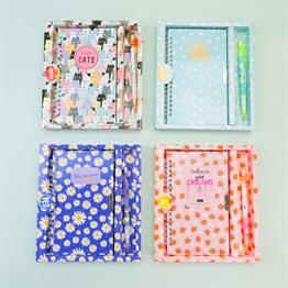 İngilizce Mottolu Kilitli Defter