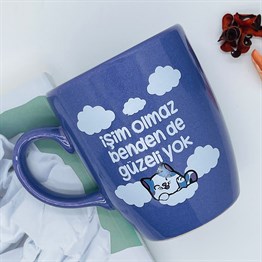 İşim Olmaz Benden de Güzeli Yok Purple Printed Mug