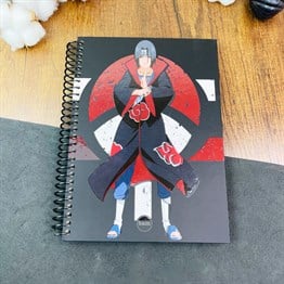 Ithachi Lamas 2 Tasarımlı Çizgili Spiralli Defter 
