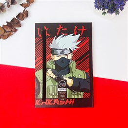 Kakashi Tasarımlı Lastikli Defter