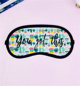 Kaktüs Motto Tasarımlı Uyku Bandı