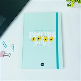 Kalbinin Sesini Dinle Tasarımlı Lastikli Defter