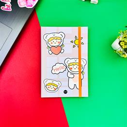 Kawaii Girl Tasarımlı Lastikli Defter