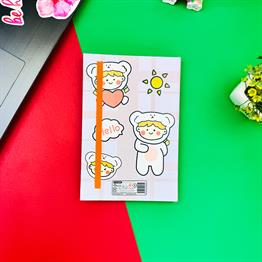 Kawaii Girl Tasarımlı Lastikli Defter