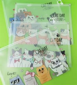 Kedi Tasarımlı A4 Dosya x12