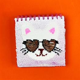 Kedi Tasarımlı Pullu Defter