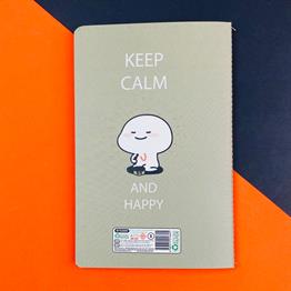 Keep Calm Tasarımlı Terzi Dikişli Defter