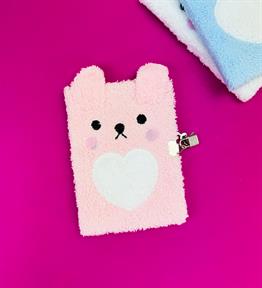 Kilit Kapaklı Ayı Peluş Defter