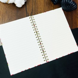 Kiraz My Planner Tasarımlı Çizgili Spiralli Defter