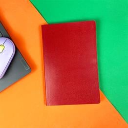 Koyu Kırmızı Deri Defter