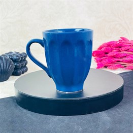 Koyu Mavi Renk Badem Kupa 250 Ml 