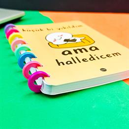 Küçük Bi Yıkıldım Tasarımlı Kalp Spiralli Defter