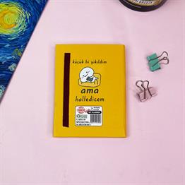Küçük Bi Yıkıldım Tasarımlı Sert Kapaklı Mini Defter