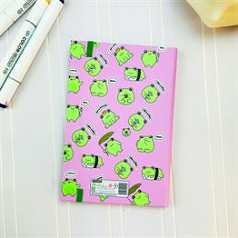 Kurbağa Tasarımlı Lastikli Defter