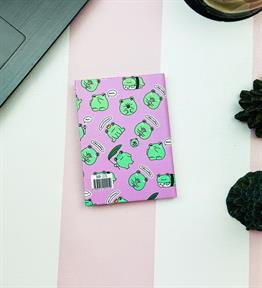 Kurbağa Tasarımlı Sert Kapaklı Mini Defter