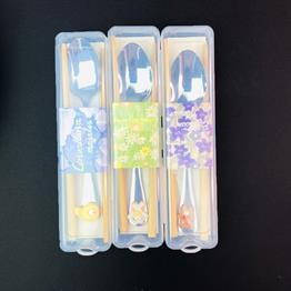 Kutulu chopstick Ve Kaşık Set