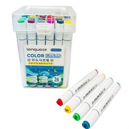 Languo Çift Taraflı 36lı Marker Kalem Set