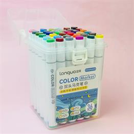 Languo Çift Taraflı 36lı Marker Kalem Set
